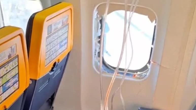 Boeing's Broken Engine Parts Hit Ryanair Jet Window Before Man's Head Was Sucked Outside