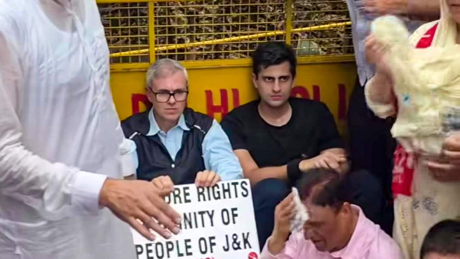 Farooq, Omar Abdullah Lead Protest In Delhi For J&K Statehood Restoration