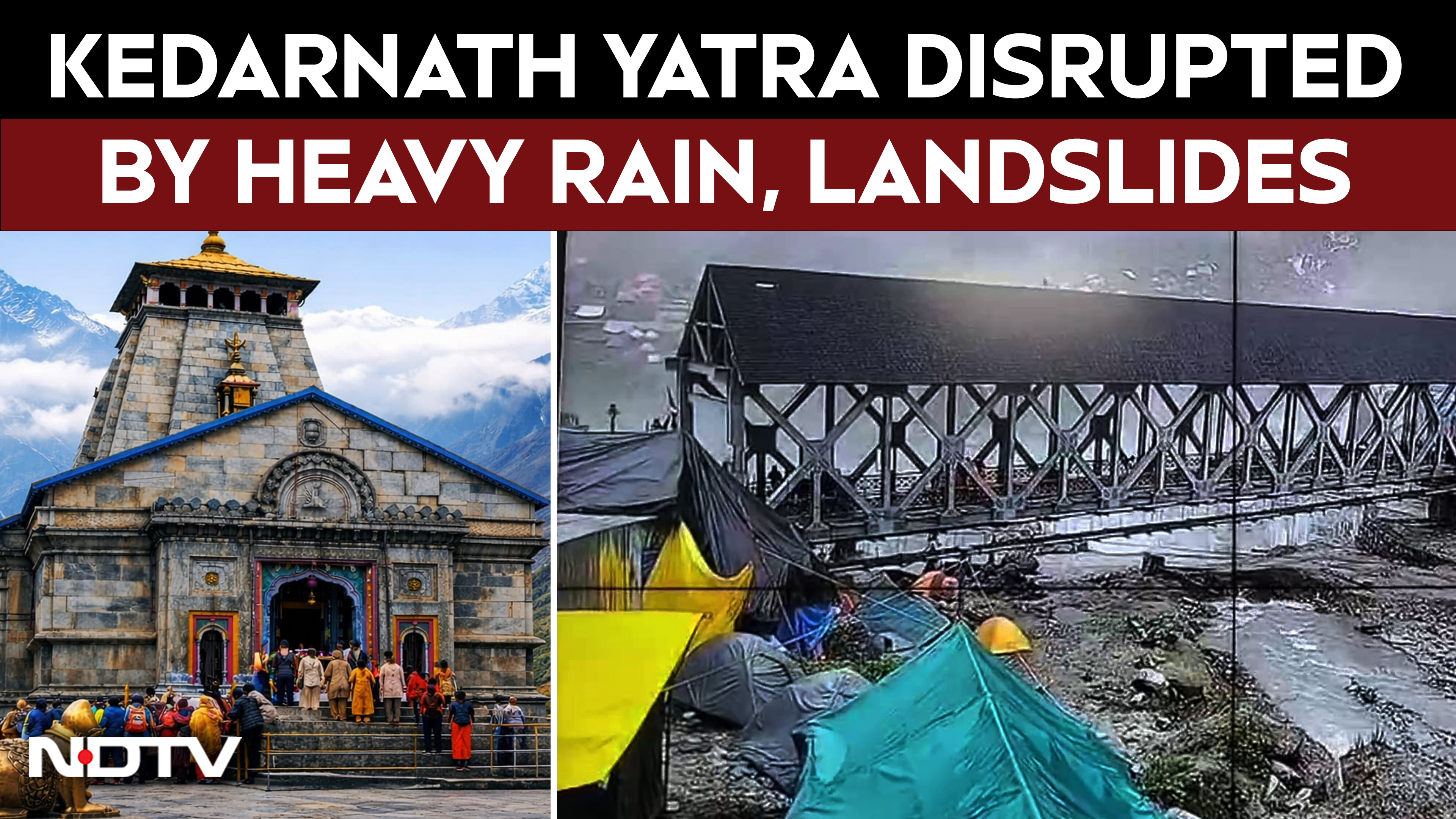 Uttarakhand News | Kedarnath Yatra Hit By Landslides After Heavy Rain In Uttarakhand