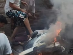 Scooter Catches Fire As High-Tension Power Line Snapped In Noida, 5 Injured