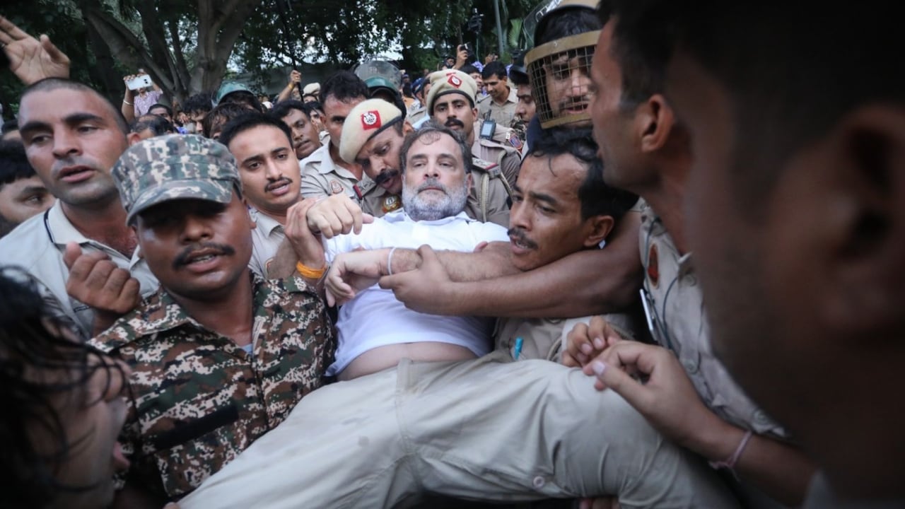 Rahul Gandhi Detained During Protest, Puts Forward Five Demands on NEET Scam