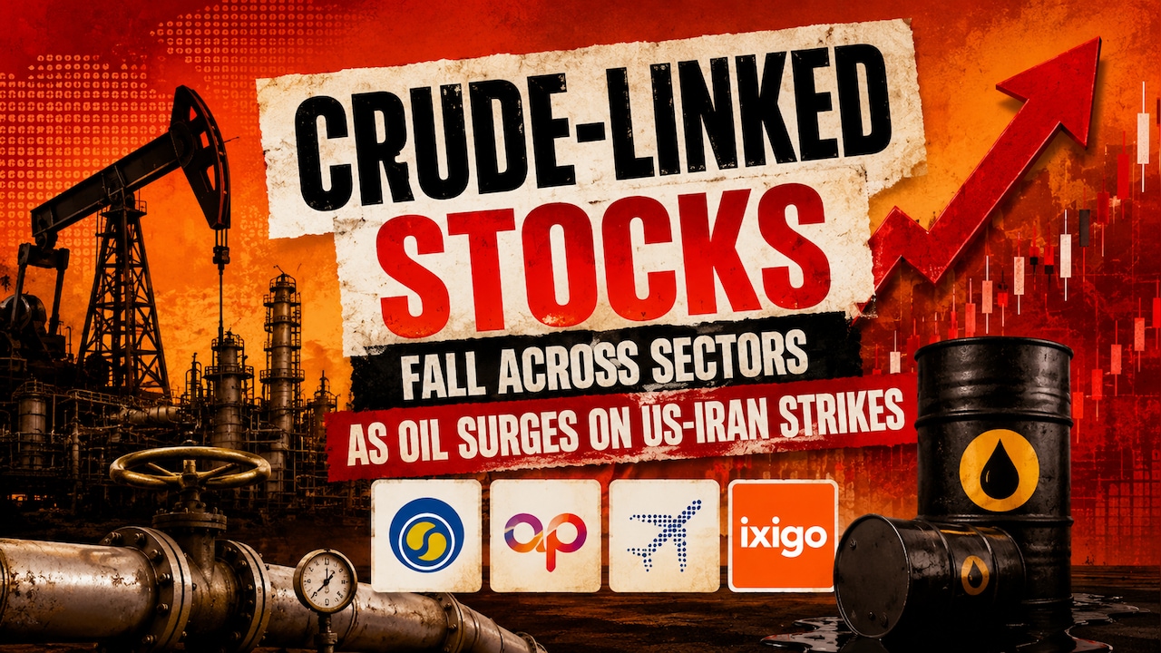 BPCL, Asian Paints, IndiGo, Ixigo: Crude-Linked Stocks Fall Across Sectors As Oil Surges On US-Iran Strikes