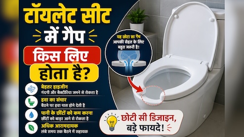 पब्लिक टॉयलेट्स की सीट में आगे की तरफ गैप क्यों होता है? जानिए इसके पीछे की दिलचस्प वजह