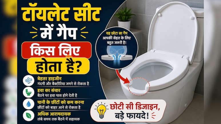 पब्लिक टॉयलेट्स की सीट में आगे की तरफ गैप क्यों होता है? जानिए इसके पीछे की दिलचस्प वजह