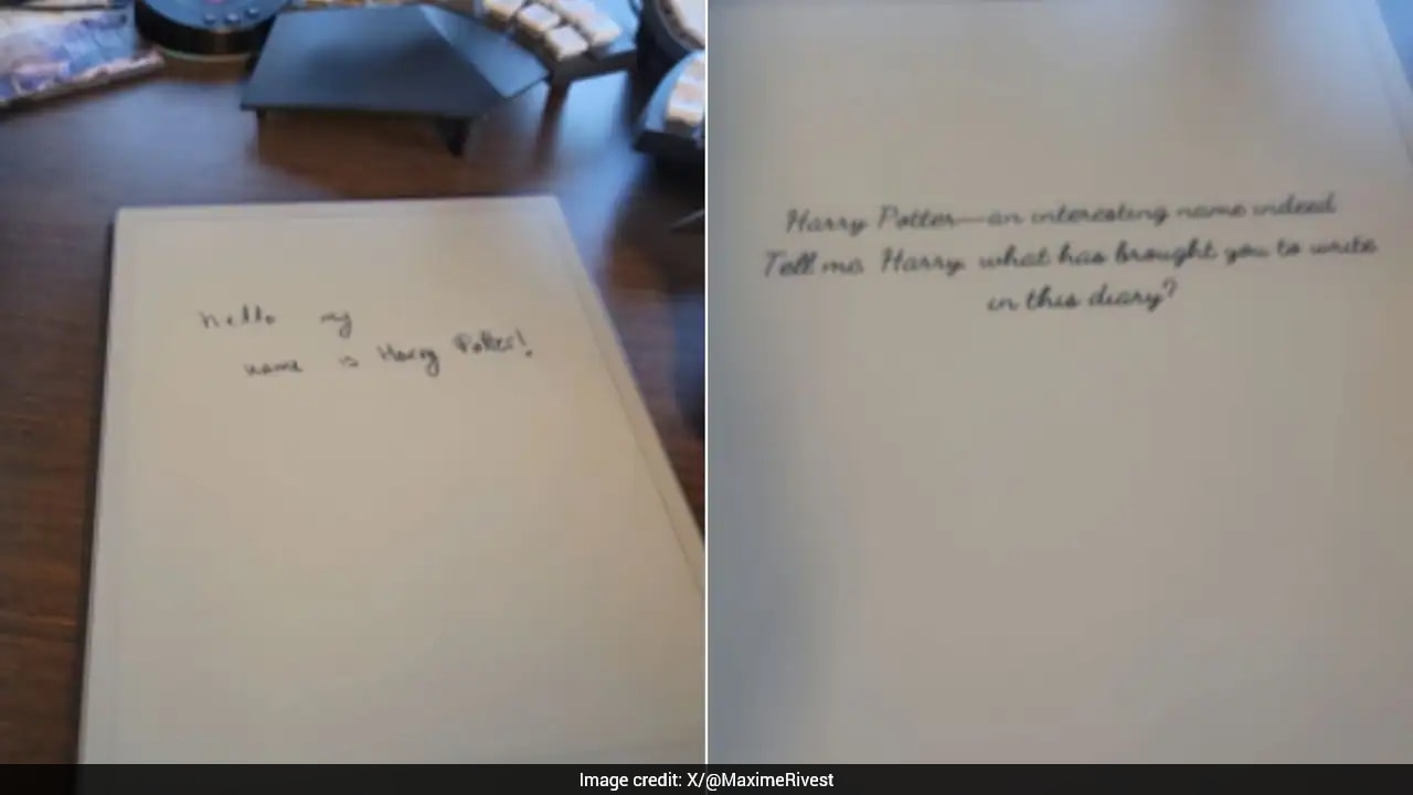 Watch: AI Brings Tom Riddle's Diary To Life As "Prompts Fade, LLM Respond"