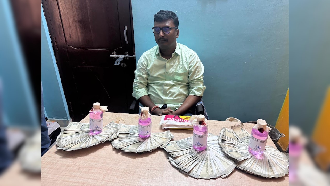 Kumar was caught red-handed at his residence by the ACB Karimnagar Unit