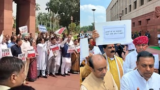 Centre vs Opposition Protest Showdown Outside Parliament Amid Stormy Session