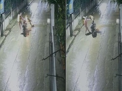 On Camera, Leopard Charges, Leaps Onto Delivery Agent's Bike In Indore