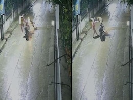 On Camera, Leopard Charges, Leaps Onto Delivery Agent's Bike In Indore