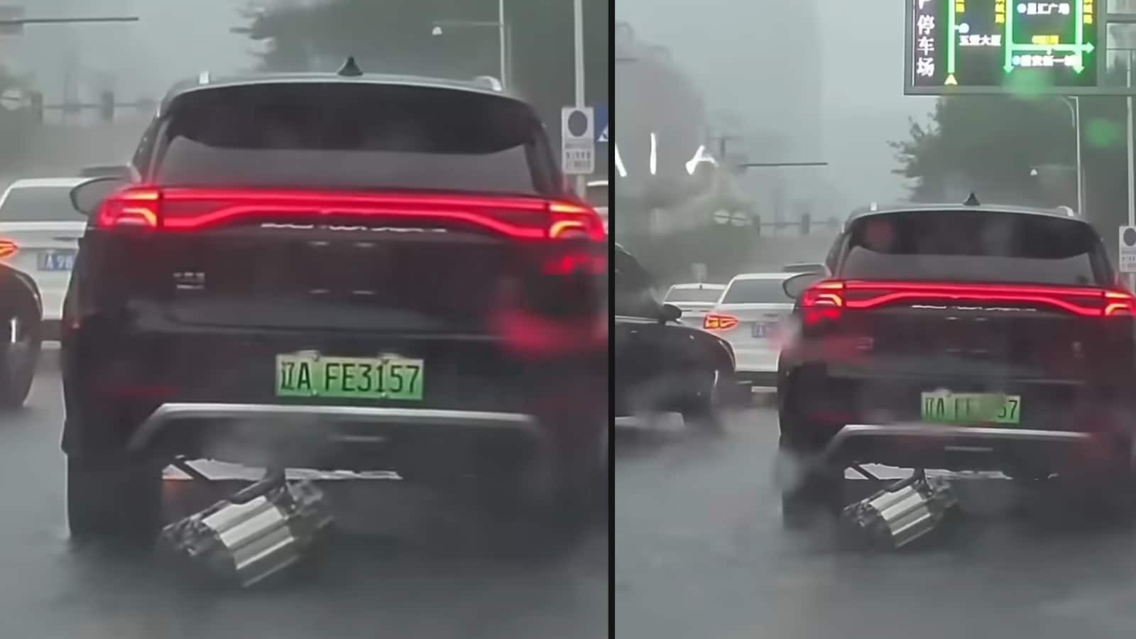 BYD Tang Rear Motor Detaches After Underbody Collision