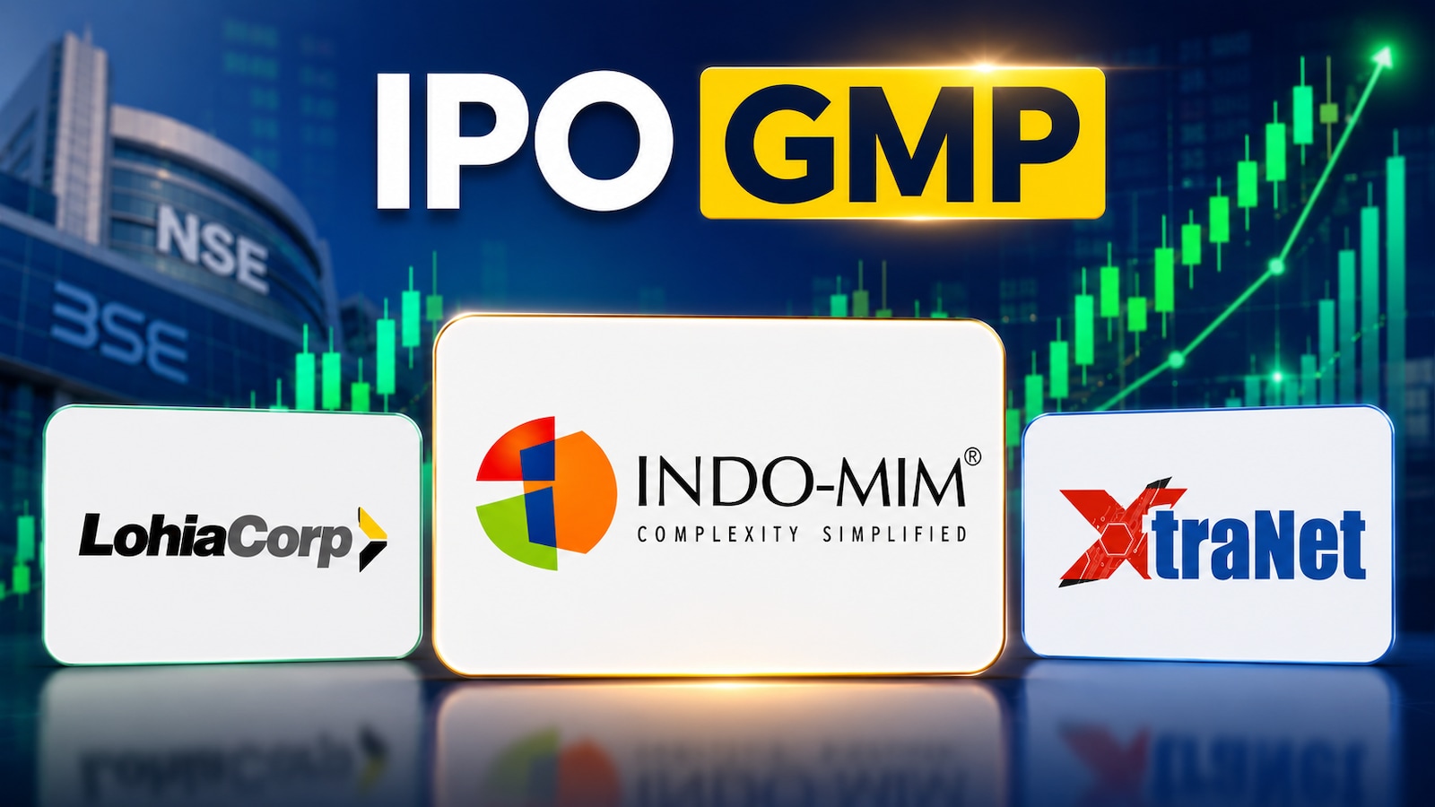 IPO GMP Today: Indo-MIM vs Lohia Corp vs Xtranet Tech — Which Issue Leads Ahead Of Launch?