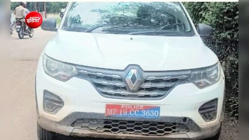 पुलिस चौकी प्रभारी की गाड़ी का कट गया ₹3500 का चालान, बिना बीमा के दौड़ा रहे थे कार, नंबर प्लेट भी गलत
