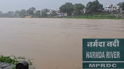 नर्मदा, कुंदा और वेदा नदी उफान पर, खरगोन की निचली बस्तियों पर मंडराया खतरा, खंडवा में स्&zwj;कूलों की छुट्टी