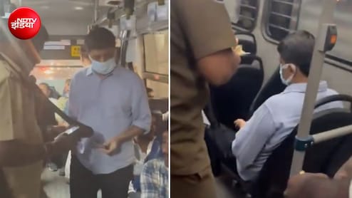 परिवहन मंत्री का 'नायक' स्टाइल में एक्शन, मास्क लगा बस में बैठे, लापरवाही पर ड्राइवर-कंडक्टर को किया सस्पेंड