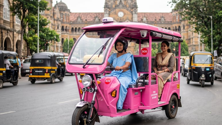 Pink E-Rickshaw Scheme 2.0: Key Routes In Mumbai, 40% Subsidy & Safety Features Explained