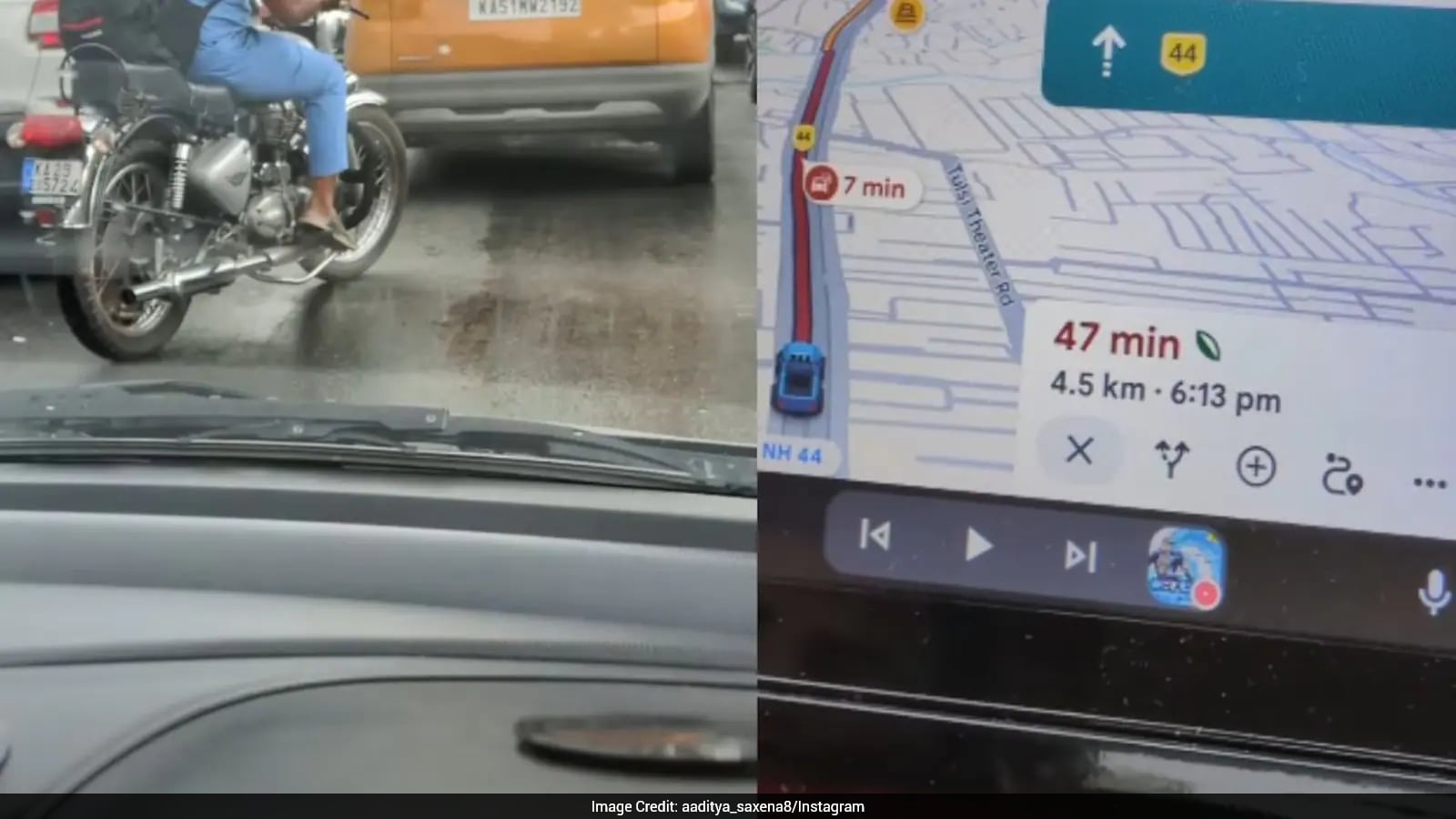Video Shows Bengaluru Traffic Causing 47-Minute Drive for 4.5 Kilometers