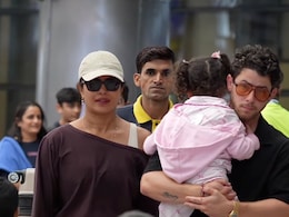 Priyanka Chopra Lands In Hyderabad With Husband Nick Jonas And Daughter Malti Marie