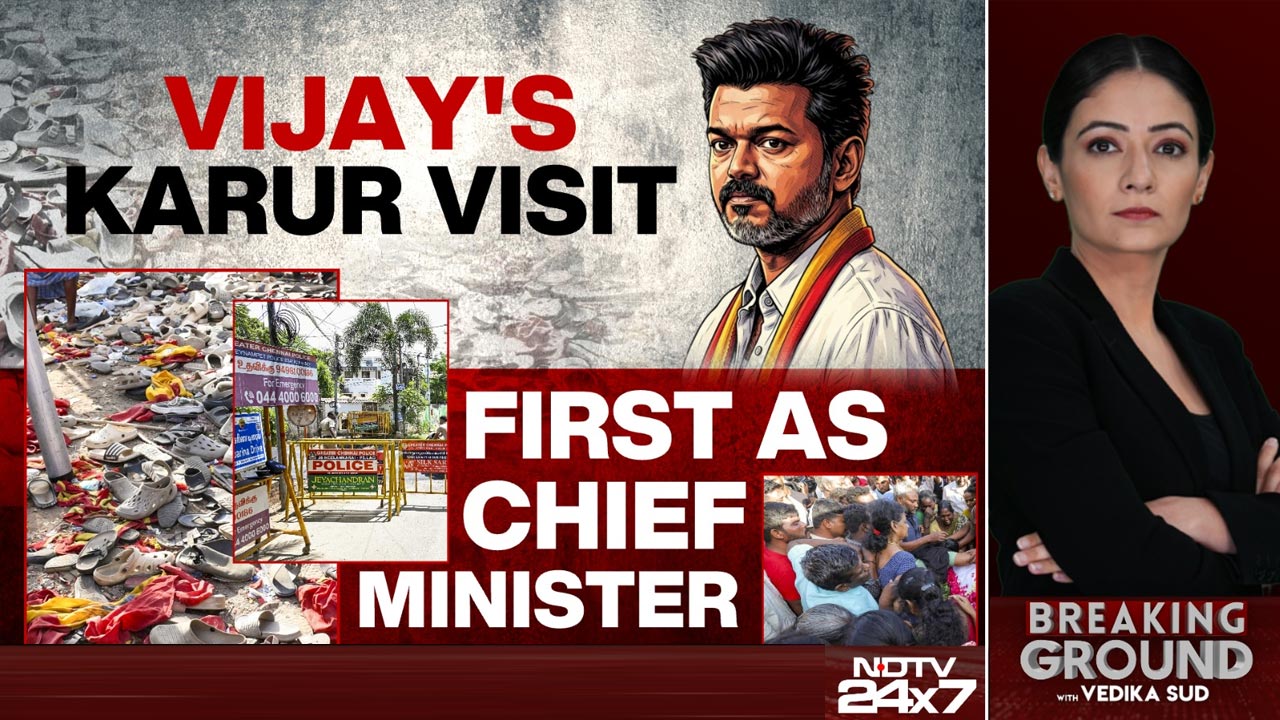 CM Vijay Returns To Karur, Meets Stampede Victims' Families
