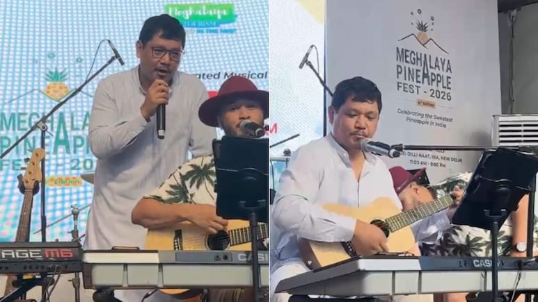 Watch: Meghalaya Chief Minister Conrad Sangma Sings, Plays Guitar At Delhi Festival