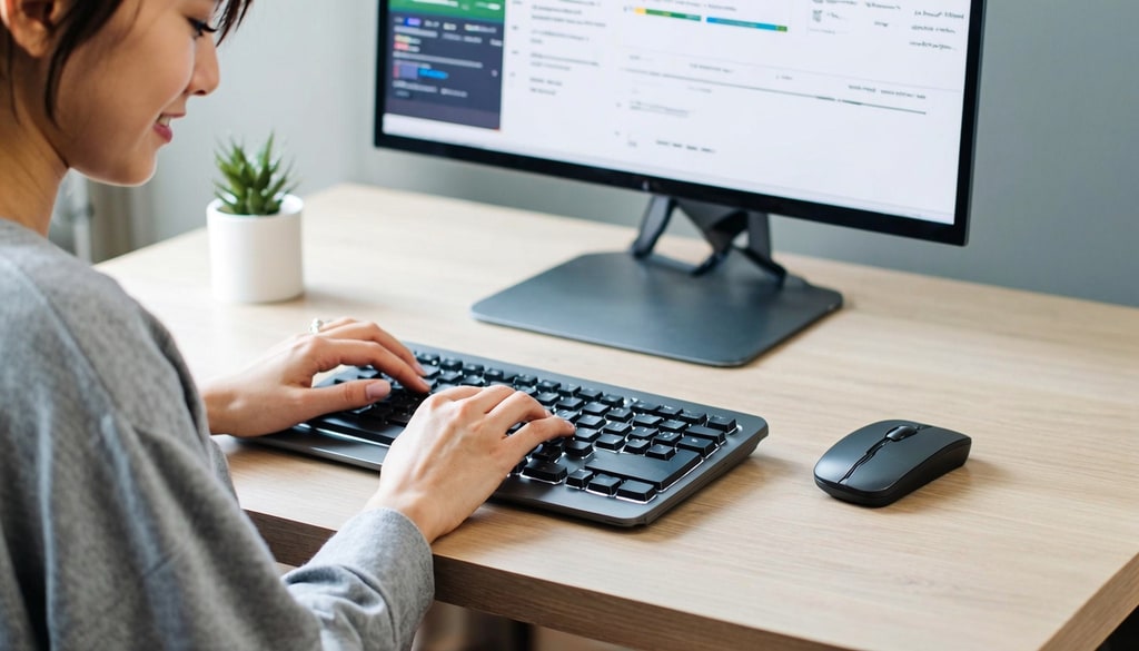 Save valuable desk space with compact keyboards built for comfortable typing during daily work tasks.