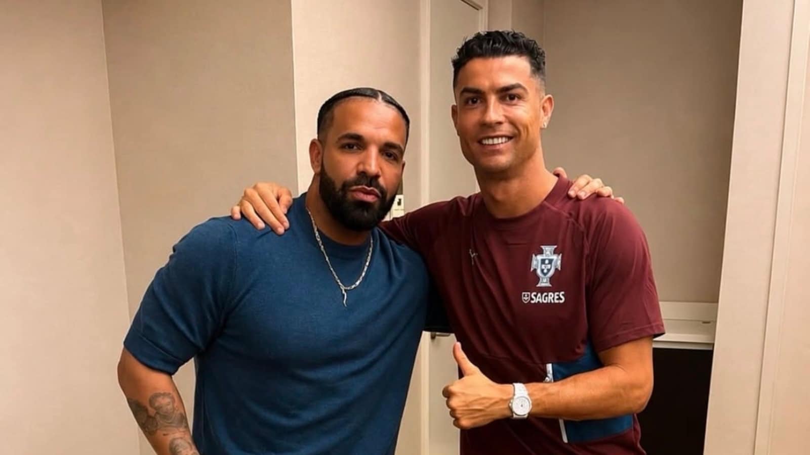Cristiano Ronaldo Meets Drake After World Cup Match, Post Breaks The Internet