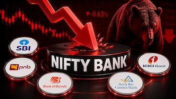 Top Banks Drag Bank Nifty: SBI, PNB, Bank Of Baroda, Canara Bank Fall; ICICI Bank Bucks The Trend