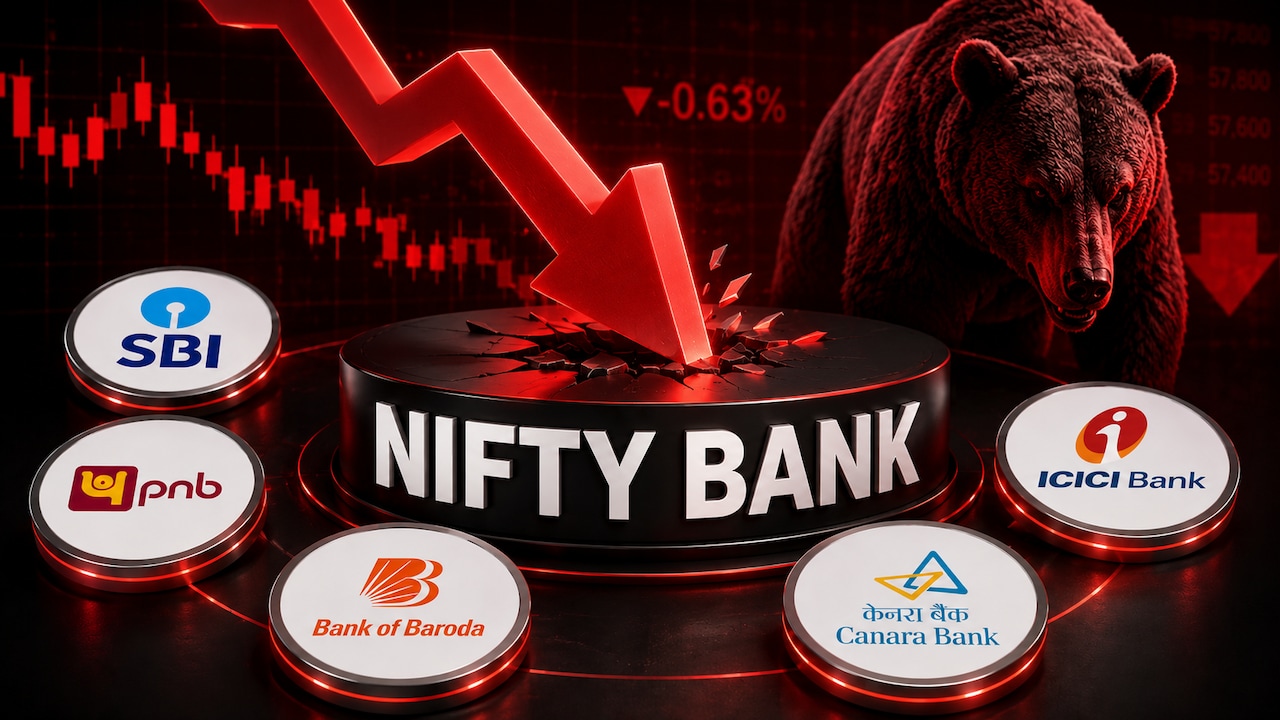 Top Banks Drag Bank Nifty: SBI, PNB, Bank Of Baroda, Canara Bank Fall; ICICI Bank Bucks The Trend