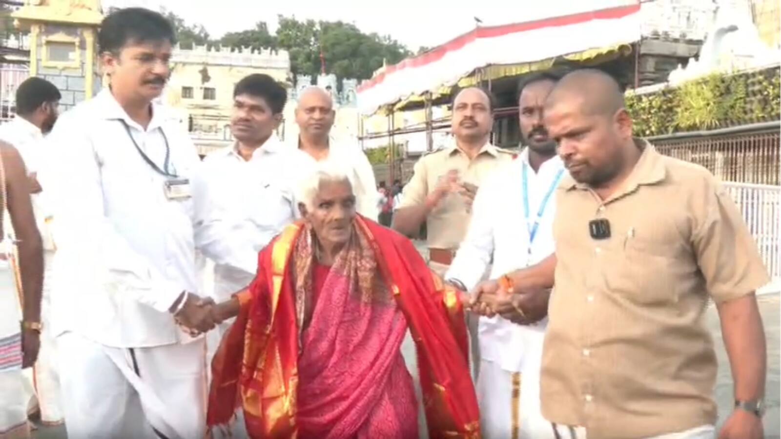 116-Year-Old Devotee Gets VIP Darshan At Tirumala After Viral Walking Video
