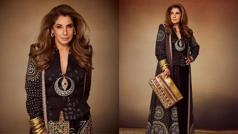 Shiva-Inspired Necklace, Bandhani-Zardozi Couture: Dimple Kapadia, 69, Stuns At <i>The Odyssey</i> Premiere