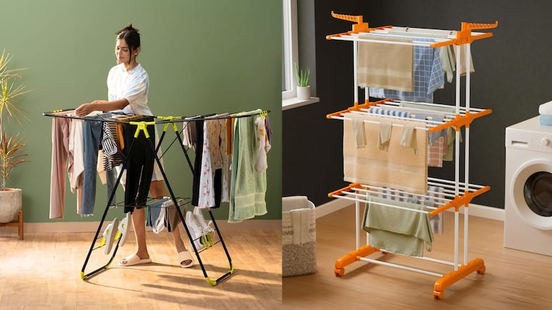 बारिश में नहीं सूखते गीले कपड़े? आज ही घर लाएं ये Best Drying Racks, कम कीमत में मिल रहे हैं शानदार ऑप्शन