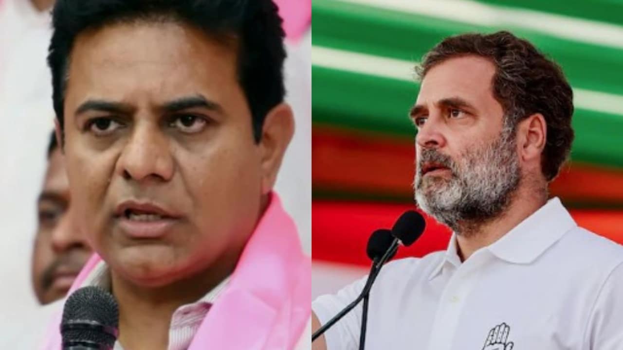 KTR Threatens Protest Outside Rahul Gandhi's House Over Telangana Jobs