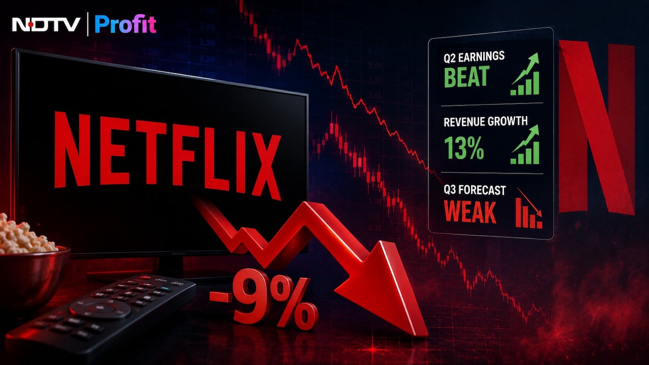 Netflix Shares Drop 9% After Weak Q3 Forecast Overshadows Earnings Beat
