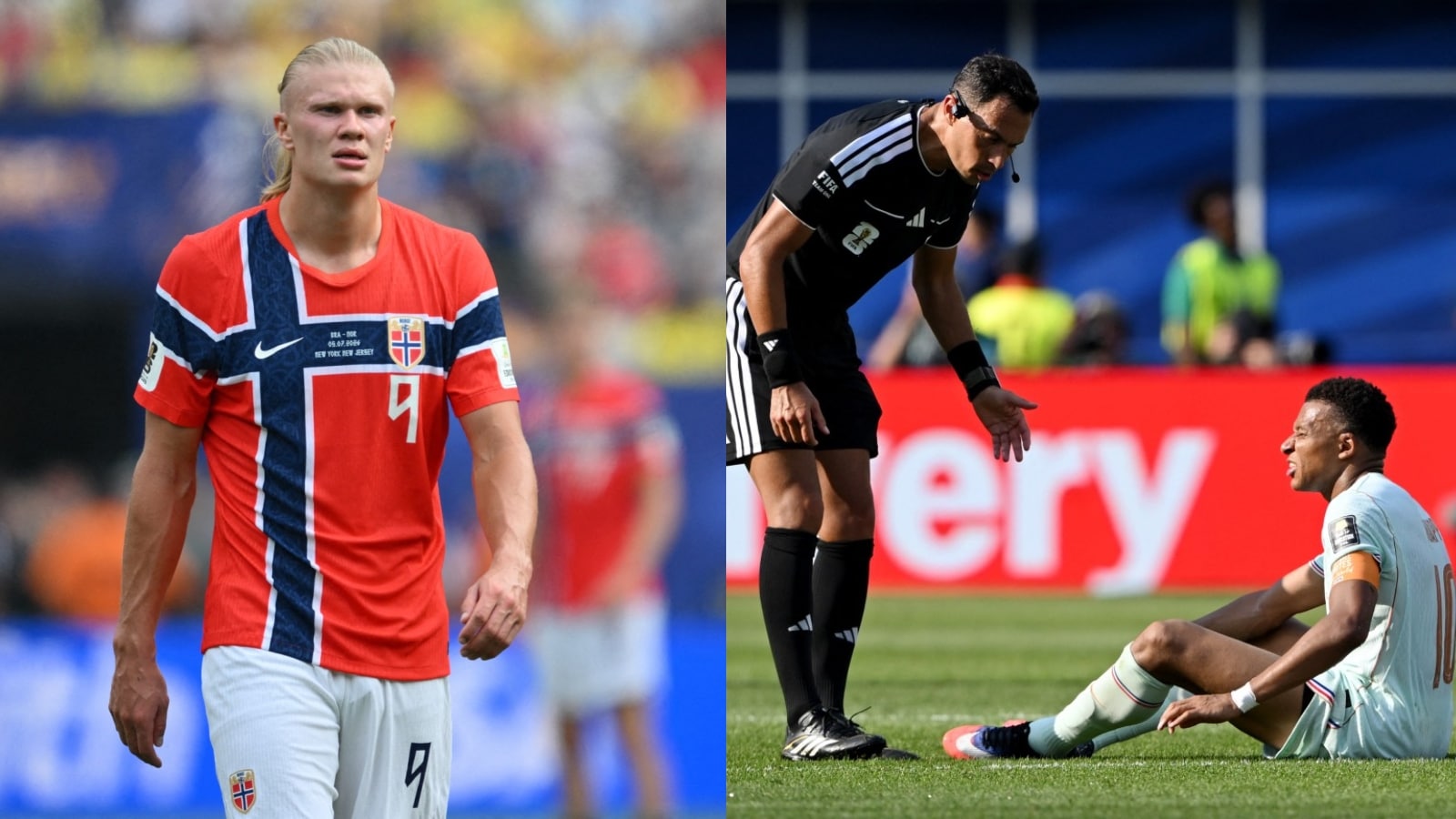 Haaland comments on Mbappé penalty delay as France beat Morocco 2-0