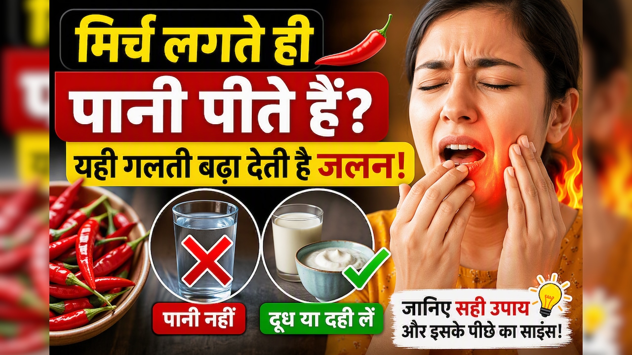 मिर्च खाने के बाद पानी पीना पड़ सकता है भारी! एक्सपर्ट बताते हैं क्यों बढ़ जाती है जलन