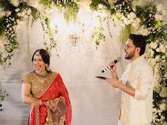 Akansha Ranjan Marries Sharan Sharma, First Pics Of Newlyweds Out