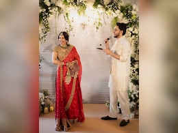 Akansha Ranjan Marries Sharan Sharma, First Pics Of Newlyweds Out