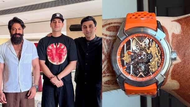 Sitarist Rishab Sharma Flaunts Rs 35.8 Lakh Ram Janmabhoomi Watch, Poses With <i>Ramayana</i> Stars Ranbir Kapoor And Yash