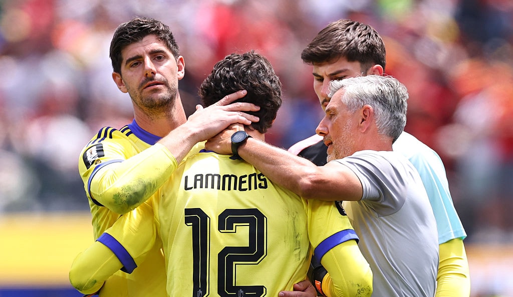 Courtois responds after late error ends Belgium’s match with Spain