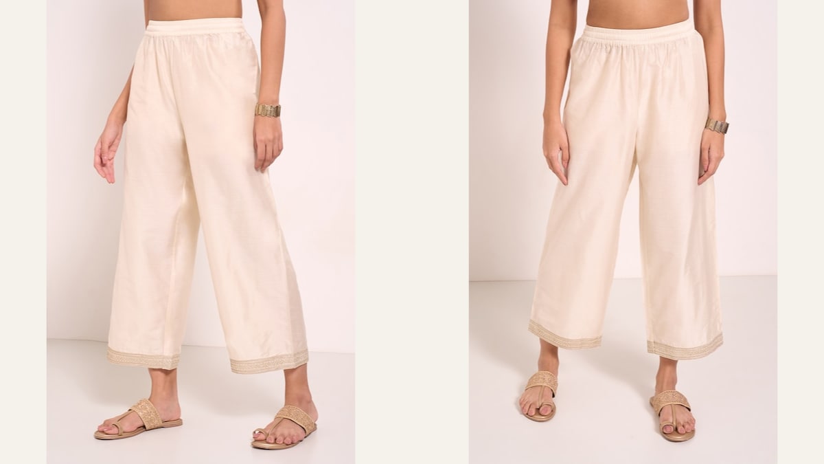 Straight-fit pants offer the same Straight-fit pants offer the same