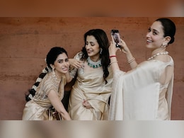 Tamannaah Bhatia Turns Photographer For Trisha Krishnan At Kushboo Sundar's Daughter's Wedding