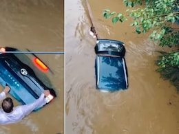 Watch: Man Refuses To Let Go Of Car In Flood, Viral Video Leaves Internet Heartbroken
