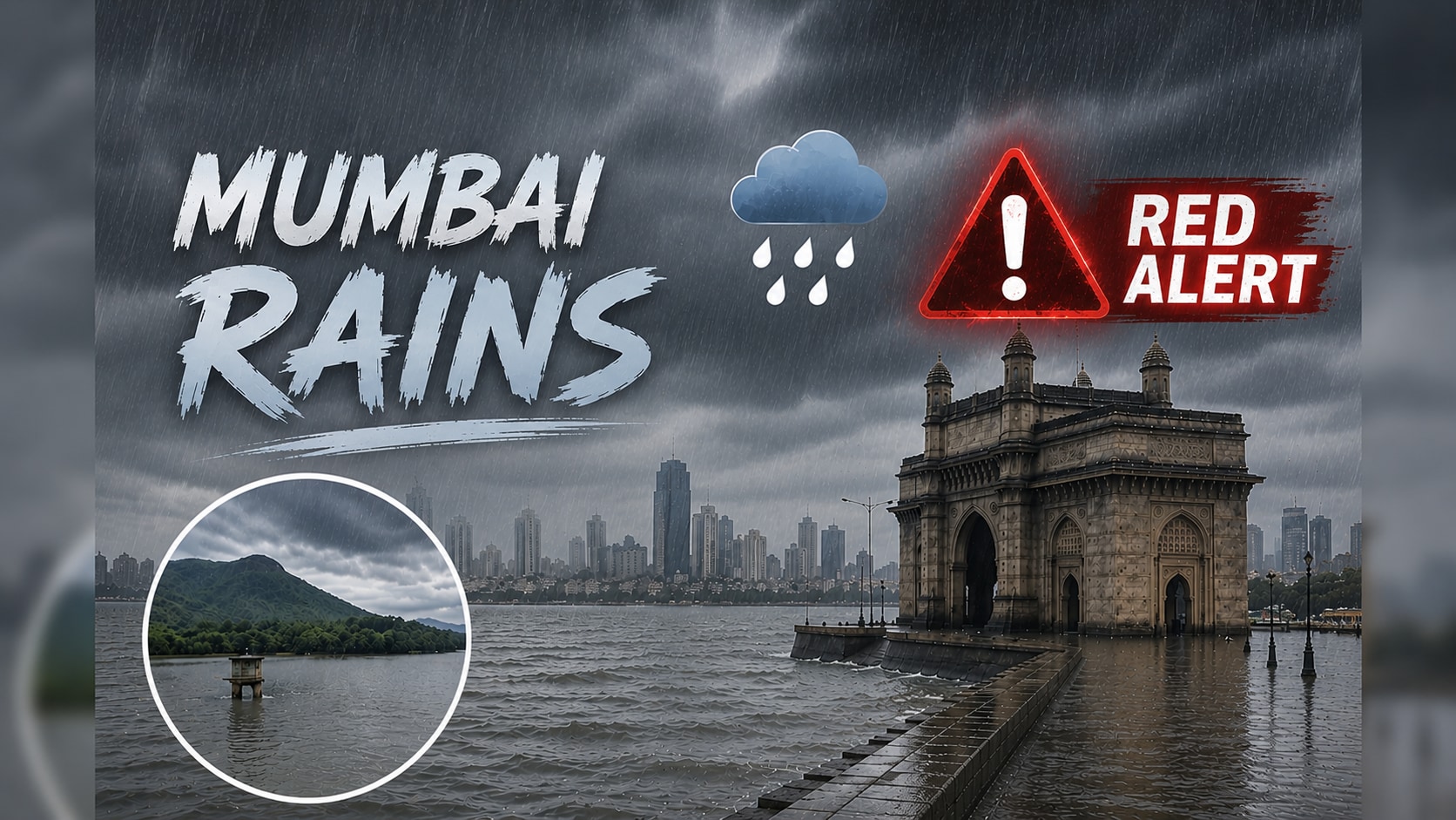Mumbai Lake Water Levels Climb Near 17% As Heavy Rain Batters City; IMD Issues Red Alert