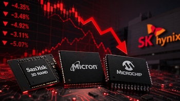 Memory Makers Crack On Nasdaq As SK Hynix Debuts: SanDisk, Micron, Microchip Slide Up To 5%