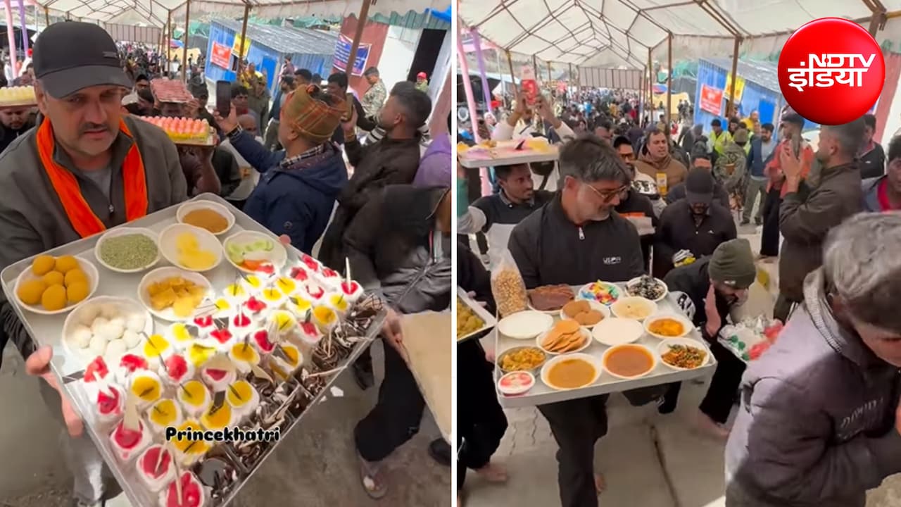 बाबा बर्फानी के दरबार में सजा 56 भोग, भक्ति का नजारा देख भावुक हुए श्रद्धालु, वीडियो वायरल