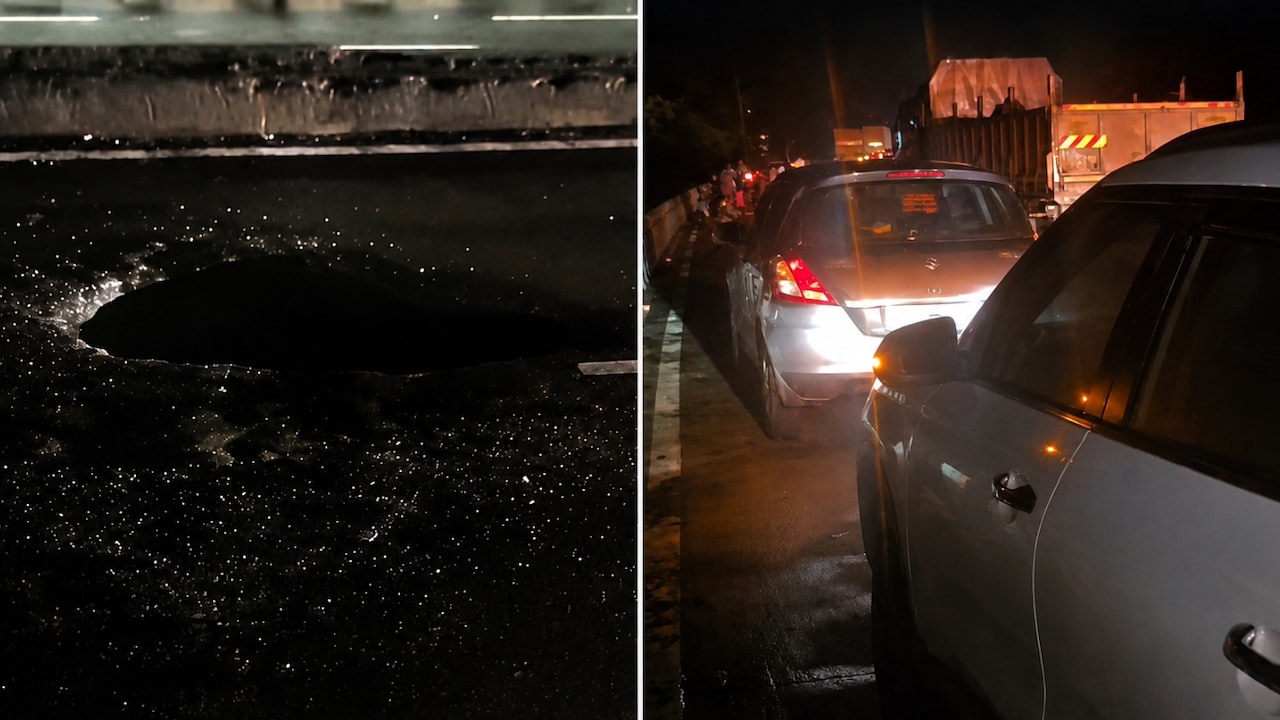 Mumbai-Ahmedabad Highway News: Over 15 Vehicles Crash Within Minutes Due To Massive Potholes