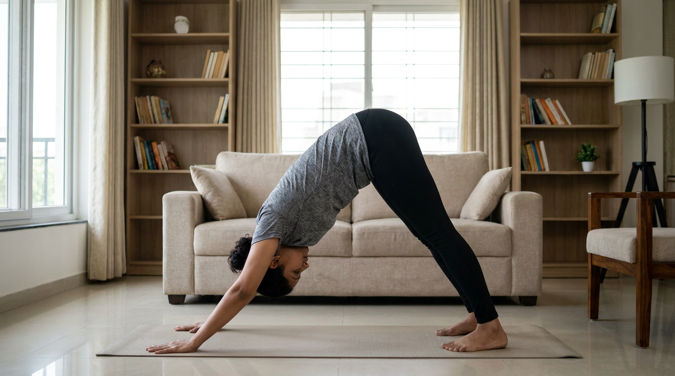 Adho Mukha Svanasana can help improve flexibility, spinal health, and blood circulation