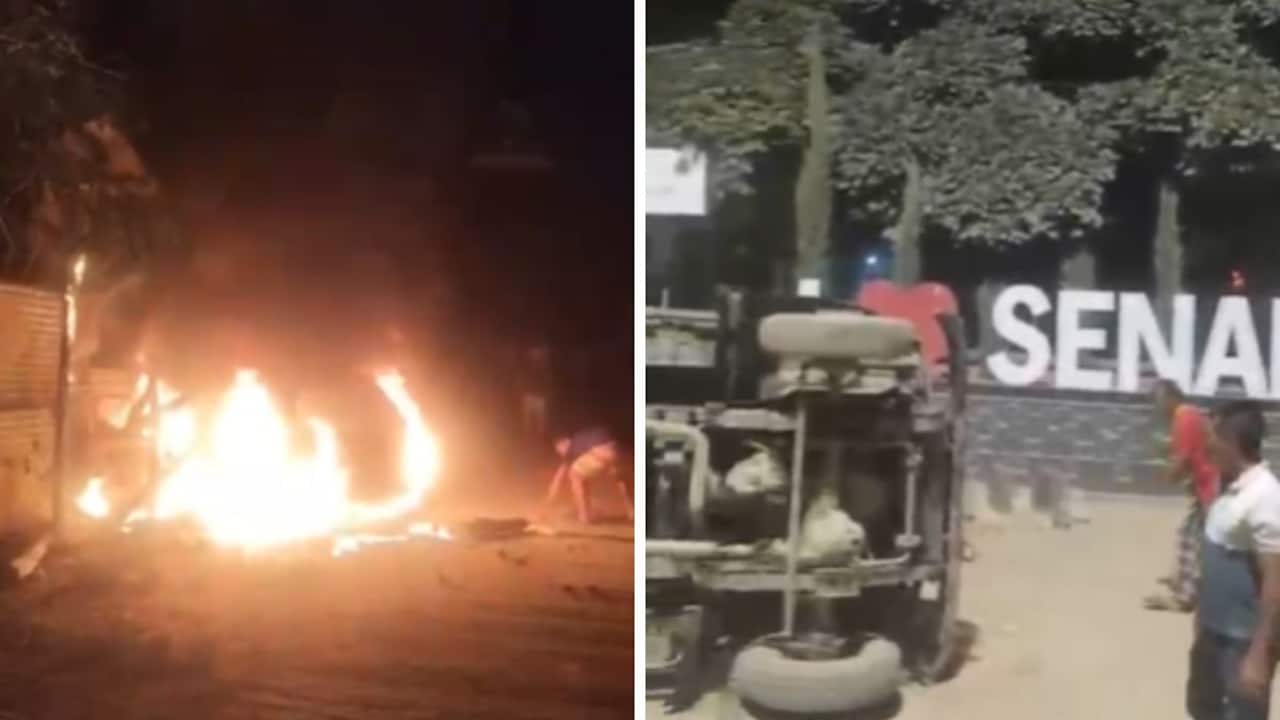 Stones Thrown, Vehicles Torched: Mob Attack At Assam Rifles Camp In Manipur