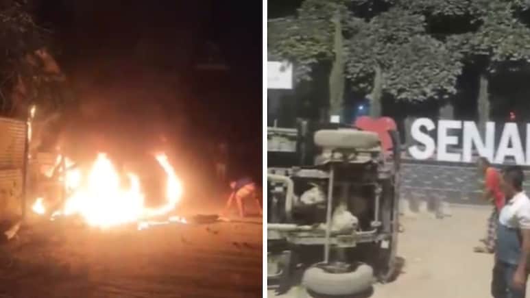 Stones Thrown, Vehicles Torched: Mob Attack At Assam Rifles Camp In Manipur