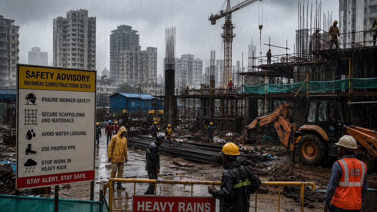 Mumbai Construction Sites Issued Safety Advisory Amid Heavy Rains After Bhandup Incident
