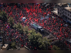 Videos: Thousands Fill Tehran Streets To Mourn Former Supreme Leader Ali Khamenei
